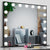 Black Lighted Vanity Mirror, Makeup Mirror with 17 Dimmable LED Bulbs