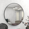 Black Rubber Framed Mirror | Round Bathroom Wall Mirror