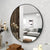 Black Rubber Framed Mirror | Round Bathroom Wall Mirror