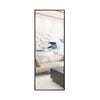 Full Length Mirror, Floor Mirror Dressing Mirror with Standing Holder Wall Mounted Mirror Framed Mirror for Cloakroom/Bedroom/Living Room (65'x24', Black)