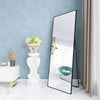 Full Length Mirror, Floor Mirror Dressing Mirror with Standing Holder Wall Mounted Mirror Framed Mirror for Cloakroom/Bedroom/Living Room (65'x24', Black)