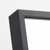 Full Length Mirror, Floor Mirror Dressing Mirror with Standing Holder Wall Mounted Mirror Framed Mirror for Cloakroom/Bedroom/Living Room (65'x24', Black)